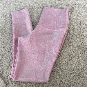 Emily Hsu Designs pink sparkle leggings medium